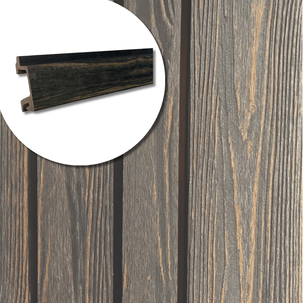 Eva-Last Composiet Gevelbekleding Darkwood Black Stripes XM